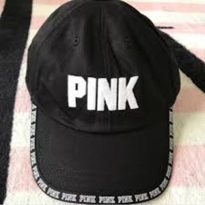 Black and white PINK by Victoria Secret cap hat